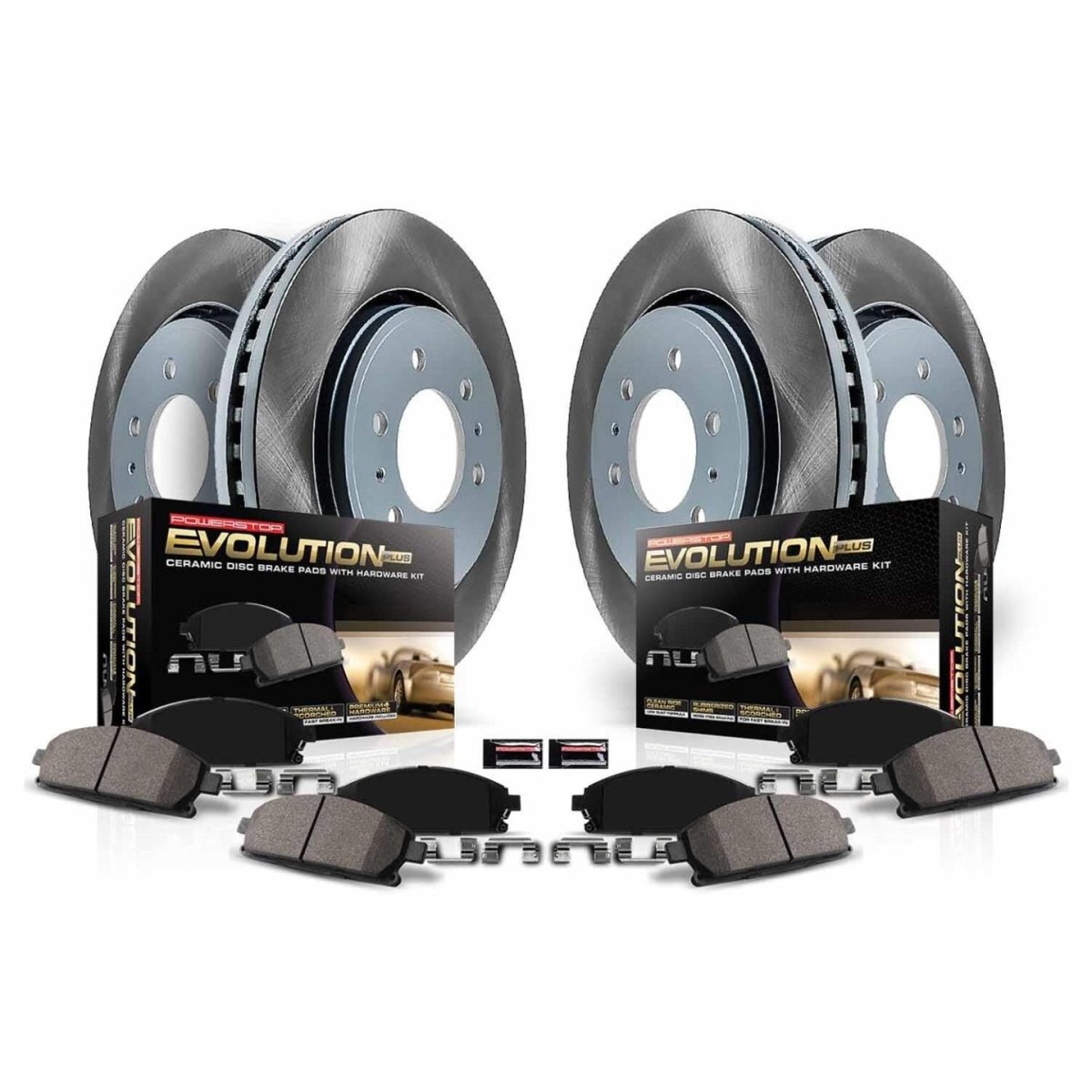 PowerStop [10-14 Legacy] Semi-Coated Rotor Kit – Front and Rear - JDMuscleBrake RotorsPSBSC5830