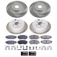 PowerStop [11-13 Forester] Semi-Coated Rotor Kit – Front and Rear - JDMuscleBrake RotorsPSBSC6083