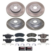 PowerStop [19-22 Forester] Semi-Coated Rotor Kit – Front and Rear - JDMuscleBrake RotorsPSBSC8520