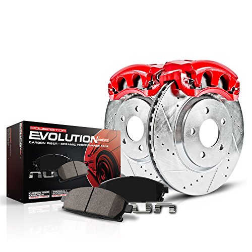 PowerStop [92-00 Civic] Z23 Evolution Sport Front Brake Kit with Calipers - Red - JDMuscleBrake KitspsbKC699