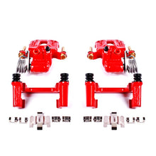 PowerStop 94 - 04 Ford Mustang Rear Red Powder Coated Brake Calipers with Brackets – Pair | psbS4824 - JDMuscleSPK380480