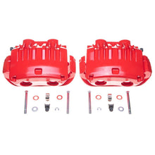 PowerStop 94 - 98 Ford Mustang Front Red Powder Coated Brake Calipers with Brackets – Pair | psbS4654C - JDMuscleSPK379955