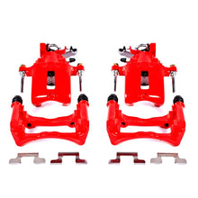 PowerStop Powder Coated Red Brake Calipers with Brackets for Ford Mustang (2011 - 2013) - Pair | psbS4926 - JDMuscleSPK379075