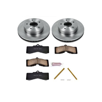 PowerStop Z17 Evolution Plus Ceramic Brake Kit for Chevrolet Corvette (1974 - 1982) – Front Replacement | psbKOE2598 - JDMuscleSPK388697