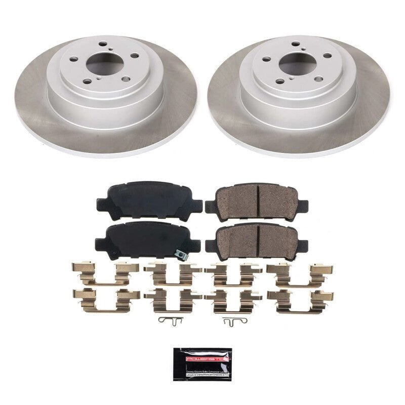 PowerStop Z17 Semi - Coated Rotor Brake Kit for Subaru Legacy and Baja 2001 - 2005 - JDMuscleSPK758295