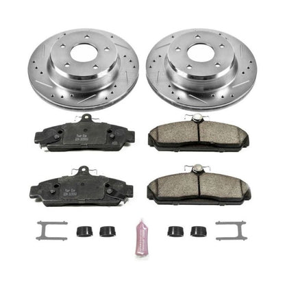 PowerStop Z23 Evolution Sport Brake Kit for Chevrolet Corvette 1984 - 1987 Front | psbK4810 - JDMuscleSPK386525
