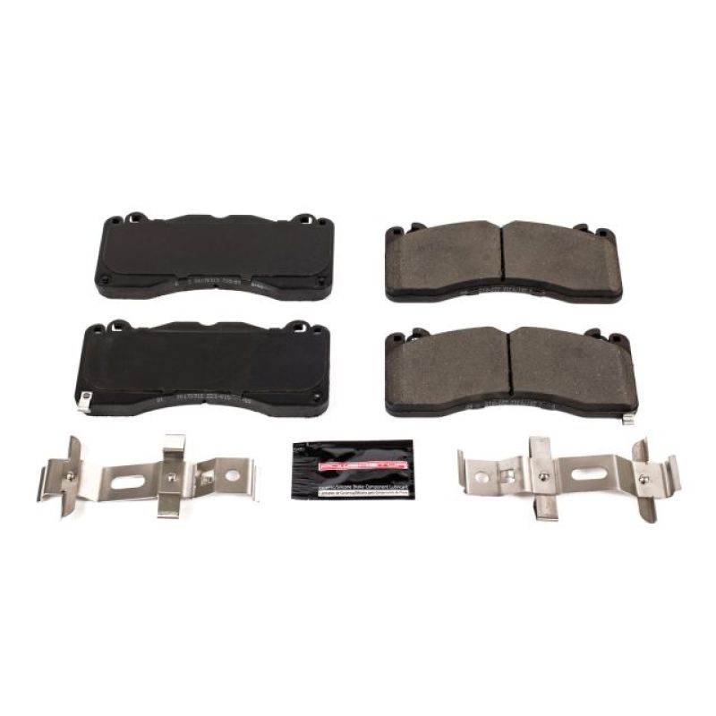 PowerStop Z23 Evolution Sport Ceramic Brake Pads for Ford Mustang (2015 - 2019) – Front Set | psbZ23 - 1792 - JDMuscleSPK381693