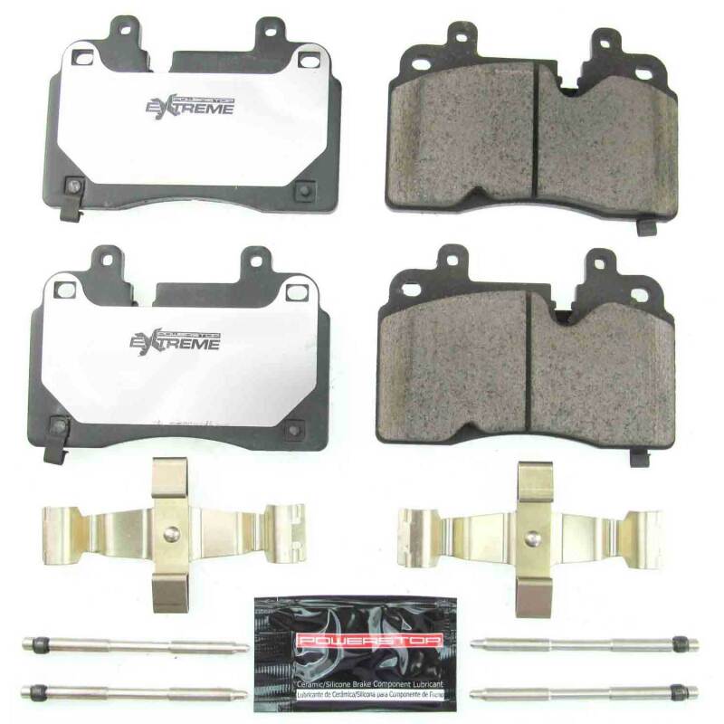 PowerStop Z26 - 8007 Street Warrior Ceramic Brake Pads for Chevrolet Corvette (2020 - 2024) - Front | psbZ26 - 8007 - JDMuscleSPK427525