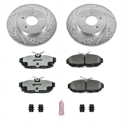 PowerStop Z26 Street Warrior Brake Kit for Ford Mustang 2011 - 2014 Rear | psbK4749 - 26 - JDMuscleSPK390489