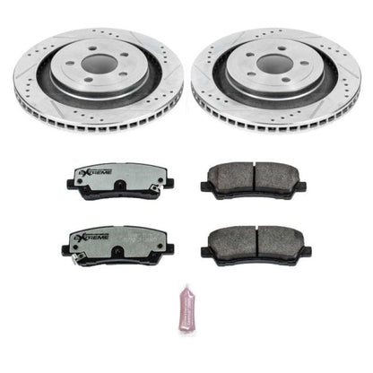 PowerStop Z26 Street Warrior Brake Upgrade Kit for 2015 - 2017 Ford Mustang Rear | psbK6812 - 26 - JDMuscleSPK385085
