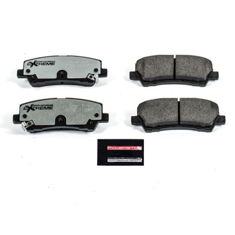PowerStop Z26 Street Warrior Ceramic Brake Pads for 2015 - 2016 Ford Mustang (Rear) | psbZ26 - 1793 - JDMuscleSPK388925
