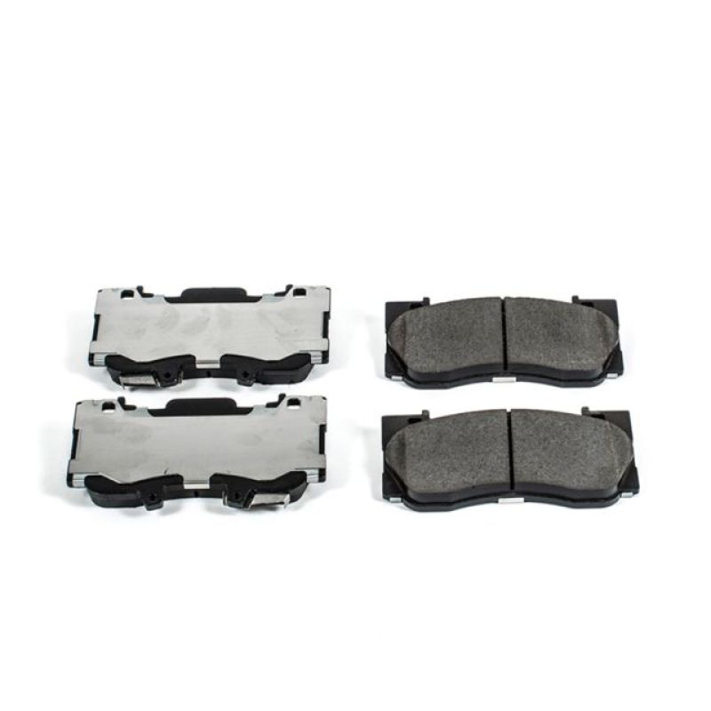 PowerStop Z26 Street Warrior Ceramic Brake Pads for 2015 - 2018 Ford Mustang Front - Extreme Stopping Power and Low Dust | psbZ26 - 1784 - JDMuscleSPK379239