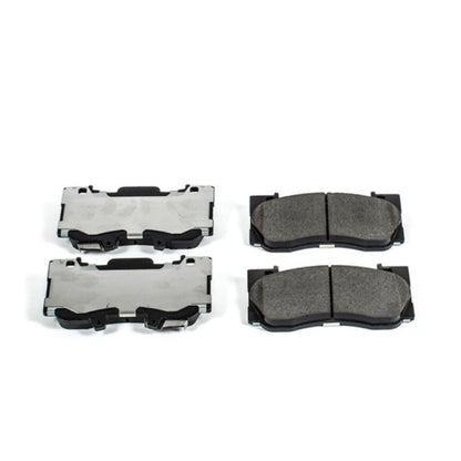PowerStop Z26 Street Warrior Ceramic Brake Pads for 2015 - 2018 Ford Mustang Front - Extreme Stopping Power and Low Dust | psbZ26 - 1784 - JDMuscleSPK379239