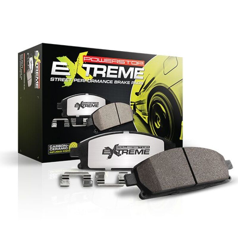 PowerStop Z26 Street Warrior Ceramic Brake Pads for 2024 Ford Mustang Front - High - Performance Street Brake Pads with Hardware | psbZ26 - 2514 - JDMuscleSPK829234