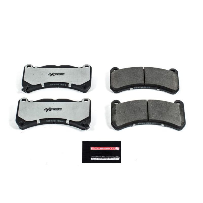 PowerStop Z26 Street Warrior Ceramic Brake Pads for Ford Mustang, Subaru WRX STI, Lexus IS F – Front Set | psbZ26 - 1365 - JDMuscleSPK387280
