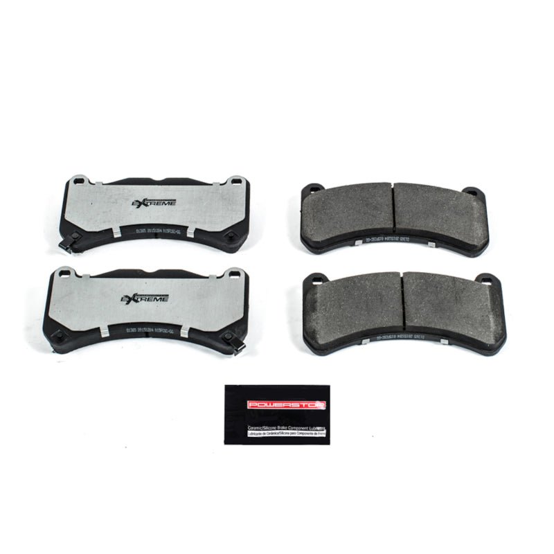 PowerStop Z26 Street Warrior Ceramic Brake Pads for Ford Mustang, Subaru WRX STI, Lexus IS F – Front Set | psbZ26 - 1365 - JDMuscleSPK387280