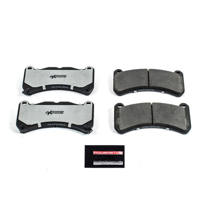 PowerStop Z26 Street Warrior Ceramic Brake Pads for Ford Mustang, Subaru WRX STI, Lexus IS F – Front Set | psbZ26 - 1365 - JDMuscleSPK387280
