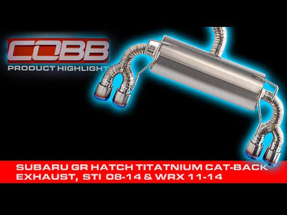 COBB [11-14 WRX Hatch, 08-14 STI Hatch] Titanium 3" Cat-Back Exhaust