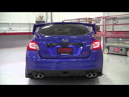 Corsa Performance [15-21 WRX/STI] Catback Exhaust Black Pro Series Tips