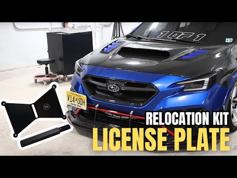 JDMuscle [22-26 WRX] Front License Plate Relocation Kit