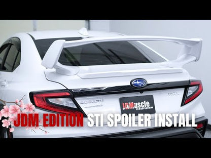 JDMuscle [22-26 WRX] JDM Edition VB STI Style Spoiler | Paint Matched / Gloss Black / ABS