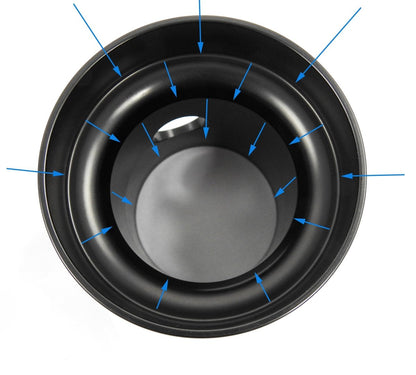 PRL Motorsports 17 - 21 Civic Si 1.5T Short Ram Air Intake System - JDMuscleIntakesPRL-HC10-INT-SRI-B