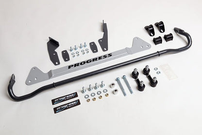 Progress Technology [88-91 Civic/CRX] Rear Adjustable Sway Bar System - 22mm Black - JDMuscleSway Barsprg62.1043