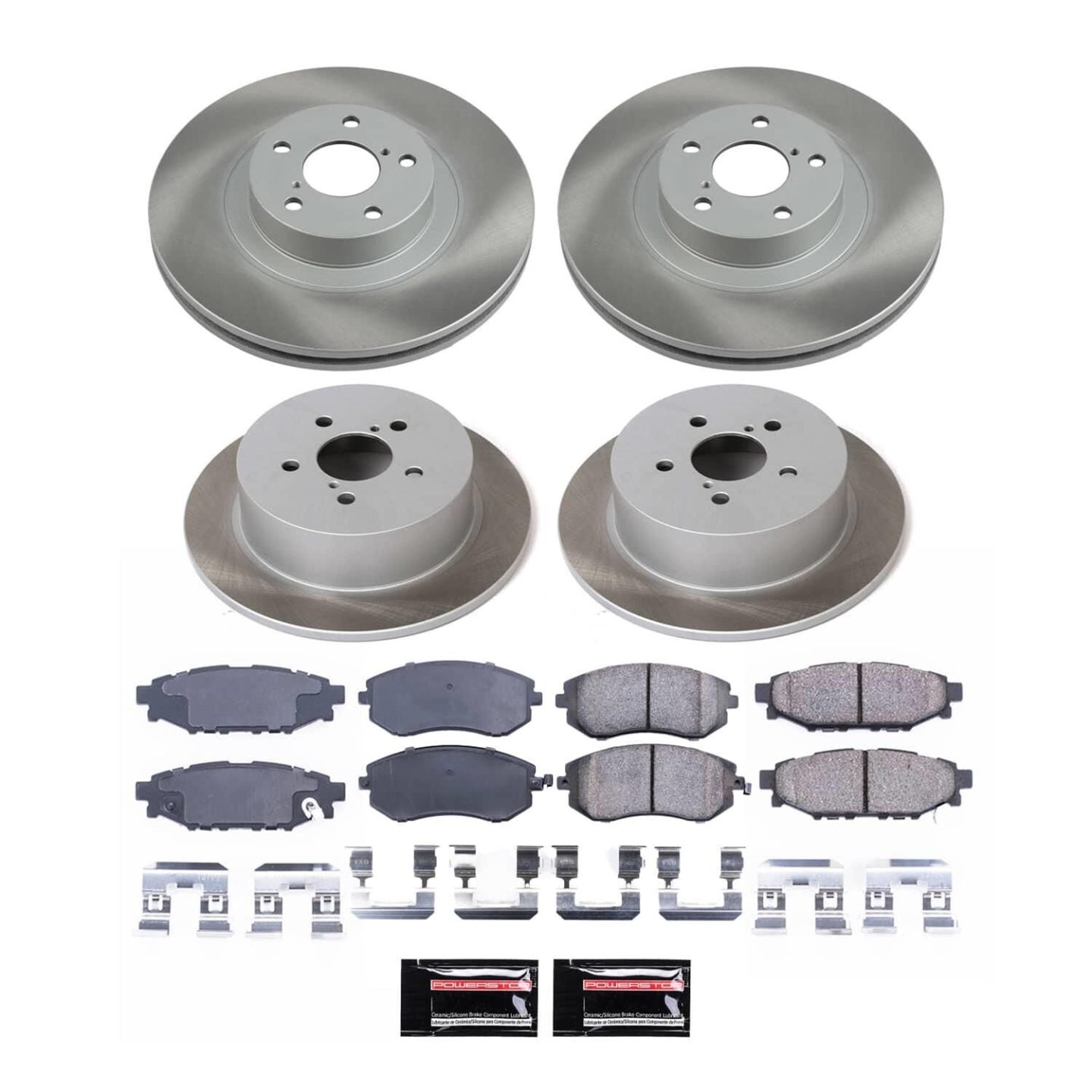 PowerStop [06-09 Legacy] Front and Rear Semi-Coated Rotor Kit