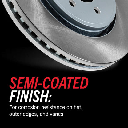 PowerStop [02-03 Impreza] Semi-Coated Rotor Kit - Front and Rear