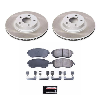 PowerStop [08-10 Impreza] Semi-Coated Rotor Kit Front and Rear