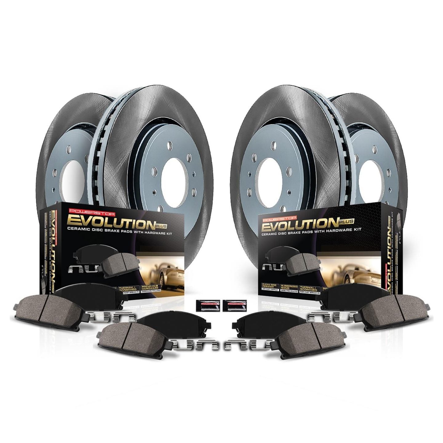 PowerStop [12-16 Impreza] Front and Rear Semi-Coated Rotor Kit