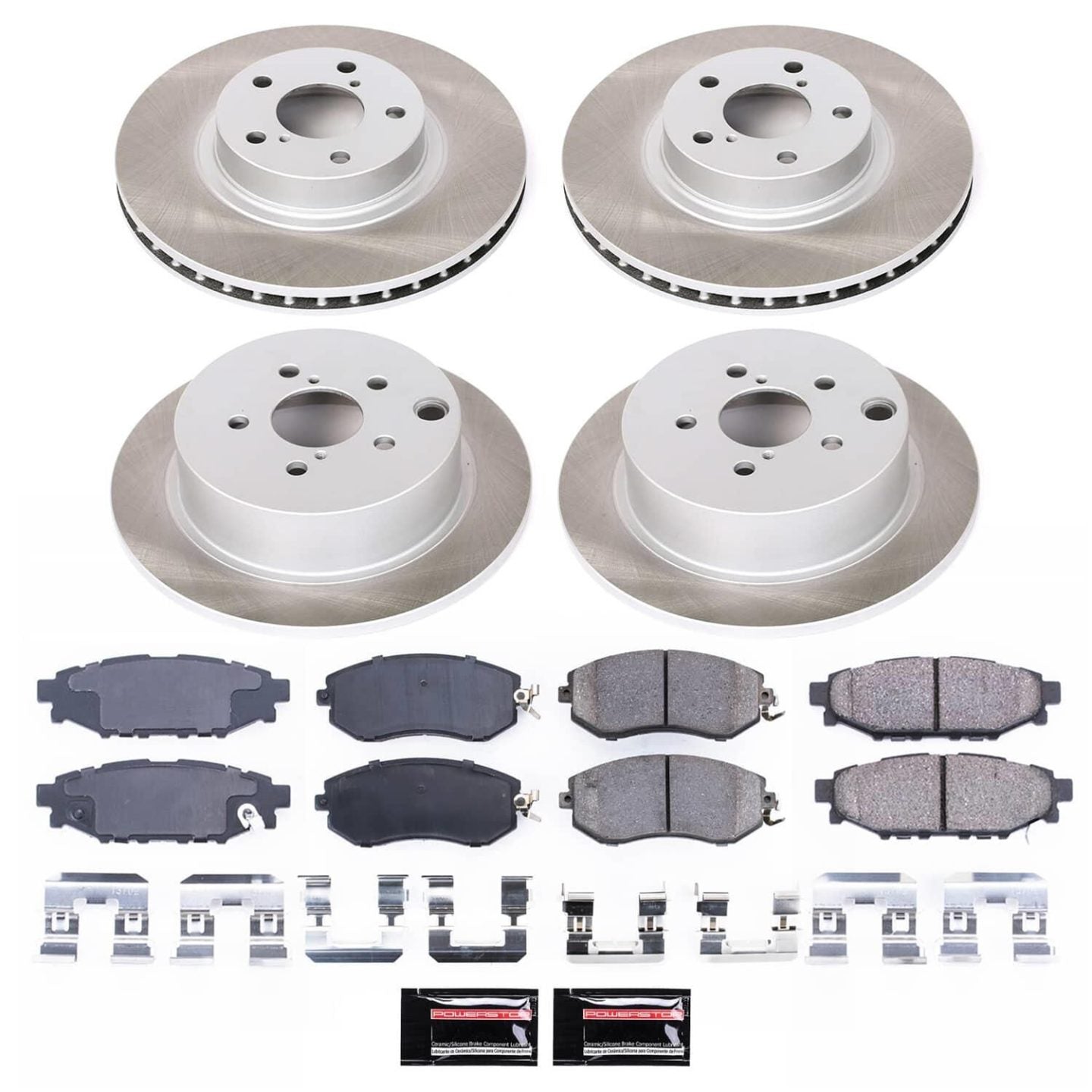 PowerStop [12-16 Impreza] Front and Rear Semi-Coated Rotor Kit