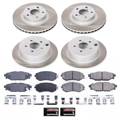 PowerStop [12-16 Impreza] Front and Rear Semi-Coated Rotor Kit