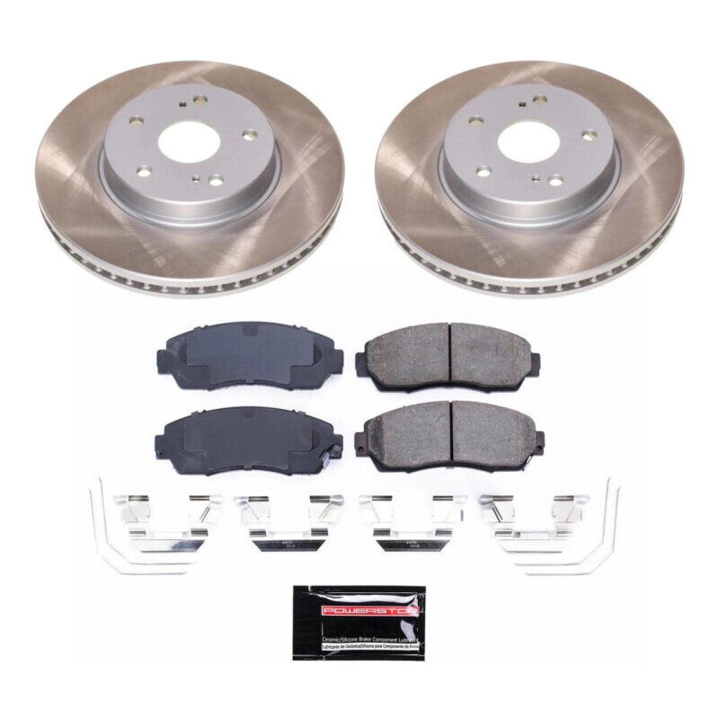 PowerStop [16-19 Legacy] Semi-Coated Rotor Kit Front and Rear
