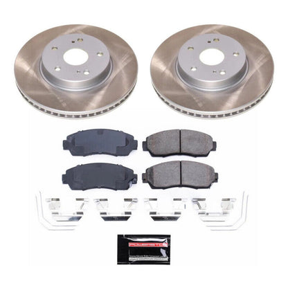 PowerStop [16-19 Legacy] Semi-Coated Rotor Kit Front and Rear