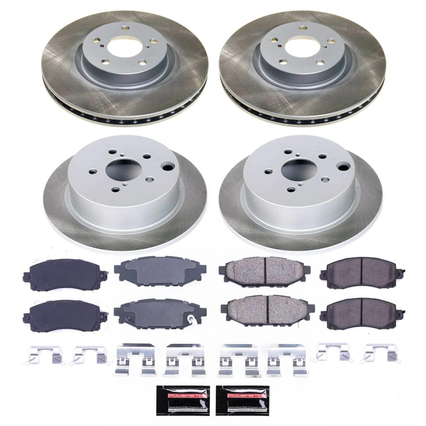 PowerStop [17-22 Impreza] Semi-Coated Rotor Kit Front and Rear