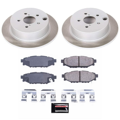 PowerStop [18-22 Crosstrek] Semi-Coated Rotor Kit – Front and Rear Replacement