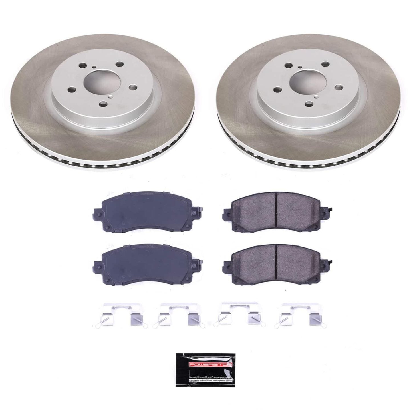 PowerStop [18-22 Crosstrek] Semi-Coated Rotor Kit – Front and Rear Replacement
