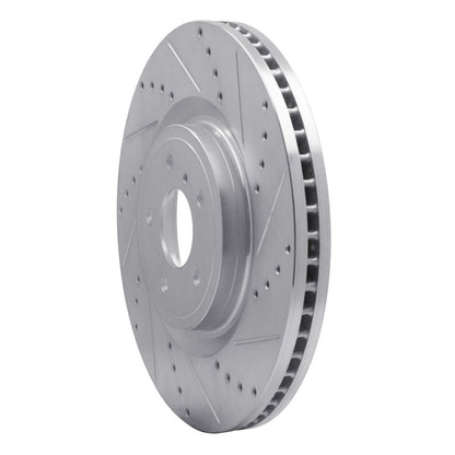 R1 Concepts [10-10 FX50][10-10 G37][10-10 370Z][11-11 M37][11-11 M56] Front Right Drilled and Slotted Brake Rotor - Silver - JDMuscleBrake Rotorsrnc631-68012R