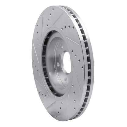 R1 Concepts [10-10 FX50][10-10 G37][10-10 370Z][11-11 M37][11-11 M56] Front Right Drilled and Slotted Brake Rotor - Silver - JDMuscleBrake Rotorsrnc631-68012R