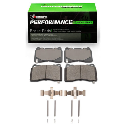 R1 Concepts 13 - 17 Subaru WRX STI Front R1 Performance Sport Brake Pads & Hardware Kit | rnc2115 - 1001 - 01 - JDMuscleSPK943534