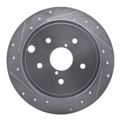 R1 Concepts 15 - 21 Subaru WRX Rear Left Drilled & Slotted Silver Brake Rotor - Part Number RNCEDZ - 13024L | rncEDZ - 13024L - JDMuscleSPK984457
