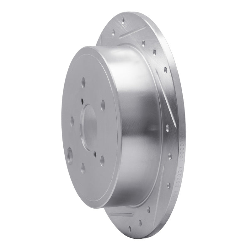 R1 Concepts 15 - 21 Subaru WRX Rear Left Drilled & Slotted Silver Brake Rotor - Part Number RNCEDZ - 13024L | rncEDZ - 13024L - JDMuscleSPK984457