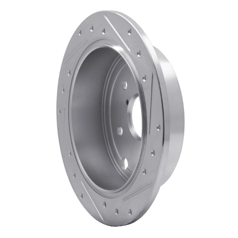 R1 Concepts 15 - 21 Subaru WRX Rear Left Drilled & Slotted Silver Brake Rotor - Part Number RNCEDZ - 13024L | rncEDZ - 13024L - JDMuscleSPK984457