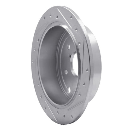 R1 Concepts 15 - 21 Subaru WRX Rear Left Drilled & Slotted Silver Brake Rotor - Part Number RNCEDZ - 13024L | rncEDZ - 13024L - JDMuscleSPK984457