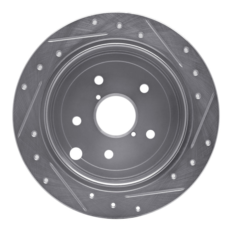 R1 Concepts 15 - 21 Subaru WRX Rear Left Drilled & Slotted Silver Brake Rotor - Part Number RNCEDZ - 13024L | rncEDZ - 13024L - JDMuscleSPK984457