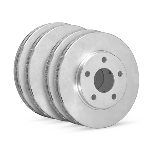 R1 Concepts [18-21 WRX STI] [24 WRX TR] eLINE Series Front and Rear Brake Rotor Set - Natural Finish - JDMuscleBrake RotorsrncWFPN2-13057