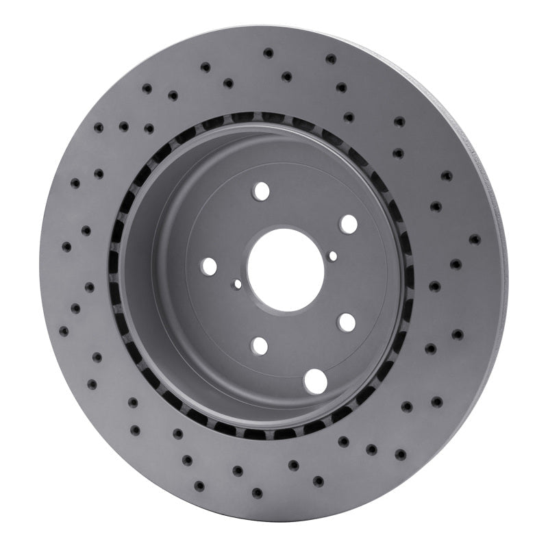 R1 Concepts 2018 - 2025 Subaru WRX STI Rear R1 Carbon Alloy GeoMET Rotor - Drilled | rncPXP - 13042 - JDMuscleSPK940008