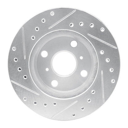 R1 Concepts 86 - 89 Toyota Celica Front Right Drilled & Slotted Silver Brake Rotor | rncEDZ - 76026R - JDMuscleSPK987496