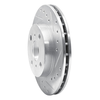 R1 Concepts 86 - 89 Toyota Celica Front Right Drilled & Slotted Silver Brake Rotor | rncEDZ - 76026R - JDMuscleSPK987496
